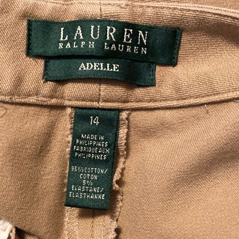 Ralph Lauren camel 95% cotton,5% elastane slacks.